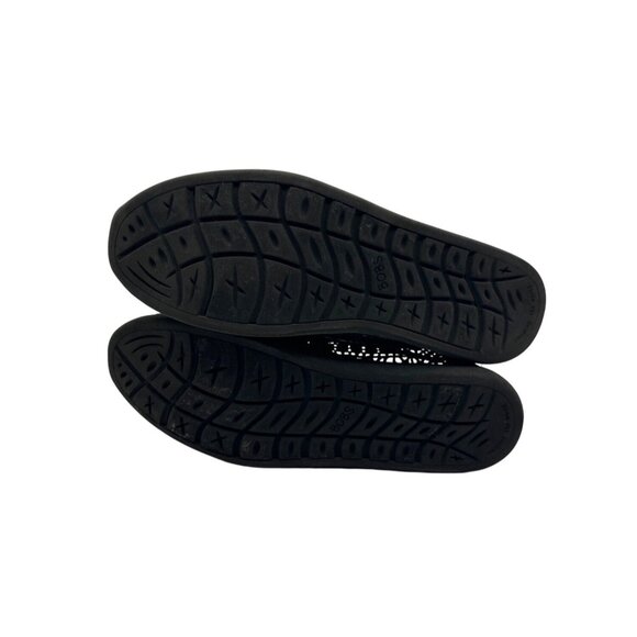 Skechers BOBS Size 7 Crochet Slip-On Flats Memory Foam Black - Picture 9 of 9